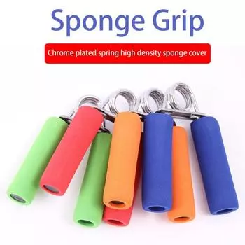 Захват для силы рук, эргономичный А-образный впитывающий пот губка для тренировки запястий, захват для мышц рук, оборудование для фитнеса жёлтый