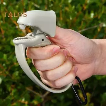 Захват для захвата рыбы с карабином и противоскользящей ручкой, легкий портативный захват для захвата рыбы, ручной зажим для контроля рыбы, плоскогубцы для ловли рыбы C