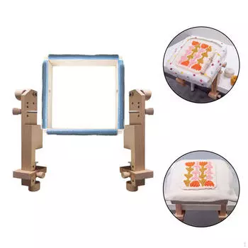 Захватная полоса, рамка для вышивки, деревянные обручи для вышивки крестом, набор инструментов «сделай сам», универсальный ковер, крючок 25cmx25cm