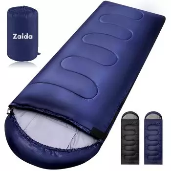 Zaida Sleeping All 4 in 1 Многофункциональный конверт Комфортная температура Тепло Полностью поставляется с хранилищем Горный сон в условиях стихийного бедствия Холод синий