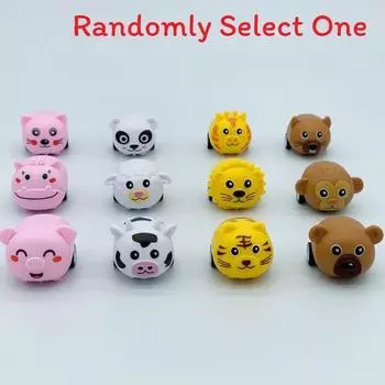 Зайчик Мультяшное Животное Игрушечная Машинка Пластиковое Транспортное Средство Для Детей Навыки Рук И Мозга Style B