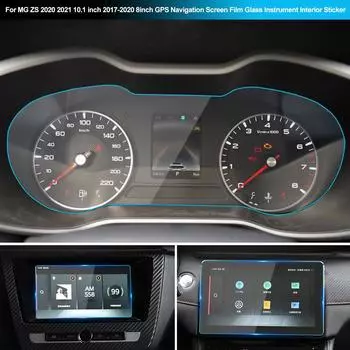 Закаленная стеклянная пленка для экрана MG ZS 10,1 дюйма 2017-2020 8-дюймовая пленка для экрана GPS-навигации, стеклянная наклейка для приборов