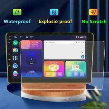 Закаленная стеклянная пленка для автомобильного радиоприемника REAKOSOUND 9 и 10,1 дюймов, водонепроницаемая, устойчивая к царапинам, взрывобезопасная защитная пленка для экрана 9 inch