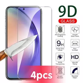 Закаленное стекло 9D для Samsung Galaxy A54 A34 A24 A14 A04 E A04S A13 4G A23 A33 A53 A73 5G Защитная пленка для экрана For Samsung A12 чистый
