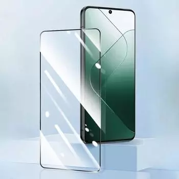 Закаленное стекло 9D для Xiaomi 14, прозрачная анти-синяя защитная пленка с черным краем для Xiaomi 14, XIAOMI14, защитная передняя пленка 9H xiaomi 14 чистый