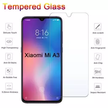 Закаленное стекло 9H для Xiaomi Mi A3, защитное стекло для экрана Xiomi Mi A3, стеклянная пленка A 3 Xiaomi Mi A3 чистый