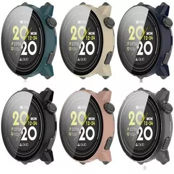 Закаленное стекло + чехол для Coros Pace 3, ремешок для умных часов, бампер, полное покрытие, Защитная пленка для экрана, аксессуары Pace3 For Coros Pace 3