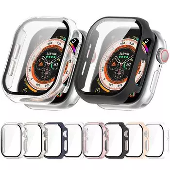 Закаленное стекло для Apple Watch Series 10 42MM 46MM PC Bumper Screen Protector Cover Film Anti-Scratch Full Cover Cover Frame 46mm