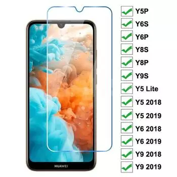 Закаленное стекло для Huawei Y7 Y6 Pro Y5 Y9 Prime 2018 2019 Y5 Lite Защитное стекло для Huawei Y9S Y8S Y8P Y7P Y6P Y5P Y6S Y7A Y9A Защитная пленка для экрана Huawei Y5 2017 чистый