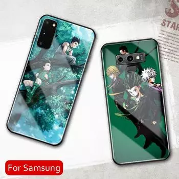 Закаленное стекло для Samsung A50 A60 A70 A21 A31 A51 A71 A81 A91 4G 5G A50S A70S M40 M80S Hunter X Hunter аниме-чехол A50