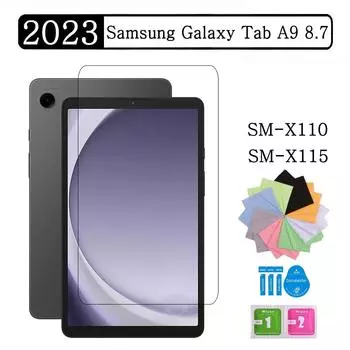 Закаленное стекло для Samsung Galaxy Tab A9 8,7 2023 SM-X110 SM-X115 X110 X115 X117 Защитная пленка с полным покрытием для экрана планшета 1PC чистый
