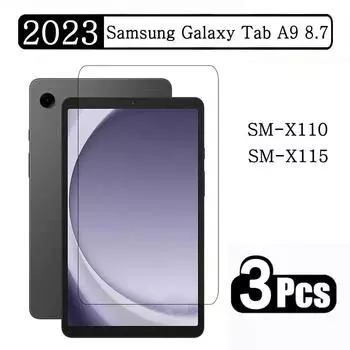 Закаленное стекло для Samsung Galaxy Tab A9 8,7 2023 SM-X110 SM-X115 X110 X115 X117 Защитная пленка с полным покрытием для экрана планшета 1 PC X110 X115 прозрачный