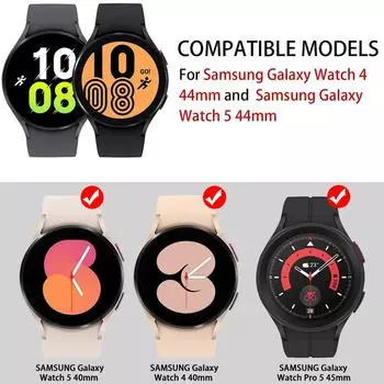 Закаленное стекло для Samsung Galaxy Watch 5 Pro/5/4 40 мм 44 мм Защитное стекло для экрана с защитой от царапин для умных часов Galaxy Watch 5 Pro/5/4 40MM for Watch 5
