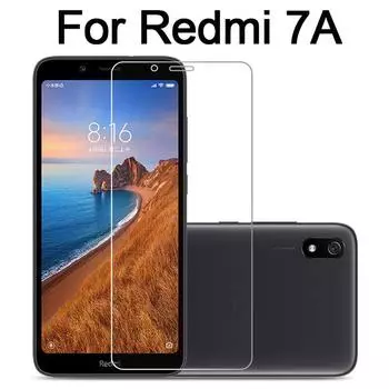Закаленное стекло для Xiaomi Redmi 7A Защитная пленка для экрана RedMi 7A Glass Film 9H 2.5 Guard Redmi 7A чистый