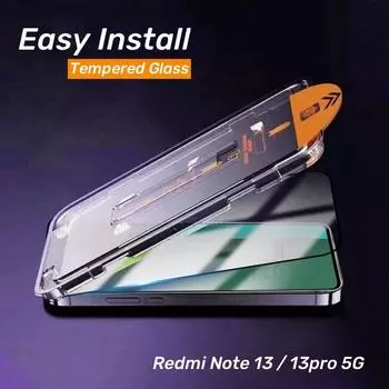 Закаленное стекло для Xiaomi Redmi Note 13 5G 14 Note13 Pro 5G / Note 12 Pro+ 13pro Защитная пленка One Click Easy Past Screen Protector Redmi Note 13 5G чистый