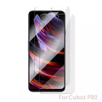 Закаленное стекло HD для Cubot P80, 9H, прозрачная защитная пленка для экрана для CUBOT CubotP80, 2,5D, ультратонкая защитная передняя пленка против царапин Cubot P80 чистый