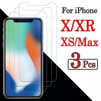 Закаленное стекло iPhonexr для iPhone x Xs Защитная пленка для экрана Max Xr IP 10r Защитное стекло i Phone 10 s iPh Xmas iPx iPhxs iPhone X/XS чистый