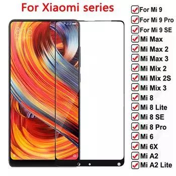 Закаленное стекло с полным клеем и полным покрытием для Xiaomi Mi Mix2 Mix2S, защитная пленка для экрана для Xiaomi Mi A2 Lite A1 A3, стекло MiX 2 белый