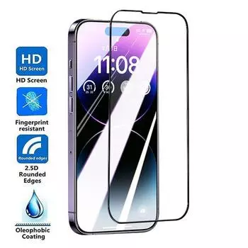 Закаленное стекло с защитой от взрыва для Apple iPhone 14 Plus 13 mini 12 11 Pro Max Защитная пленка для экрана iPhone X XR XS Max For iPhone X