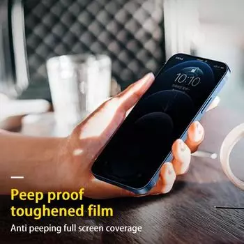 Закаленное стекло высокой прозрачности защитное маслостойкое взрывозащищенное конфиденциальное антишпионское ультратонкое защитное покрытие от царапин для телефона iPhone for iPhone 14 Pro