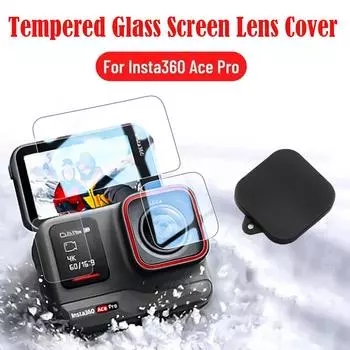 Закаленное стекло, защитный чехол для объектива для Insta360 Ace Pro, защитная пленка для объектива для камеры Insta360 Ace Pro