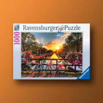 Закат в Амстердаме Пазл Ravensburger из 1000 деталей, популярная корейская настольная игра