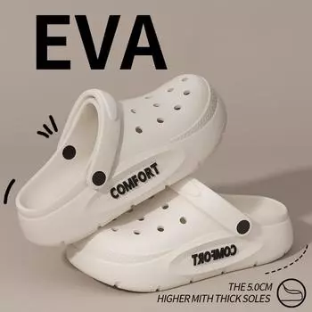 Закажите легкие сандалии на размер больше для пар, нескользящие летние сандалии для мужчин и женщин, износостойкие для вождения на открытом воздухе. 36-37 слоновая кость