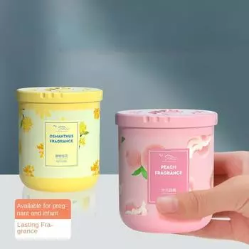 Заказной оптовый ароматерапевтический твердый освежитель воздуха для дома и автомобиля, стойкий мятный ароматизатор, твердый гель для освежителей воздуха в помещении 190g lemon