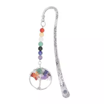 Закладка Chakra Crystal, инновационная, изысканная, декоративная, винтажная, металлическая закладка для студенческого офиса