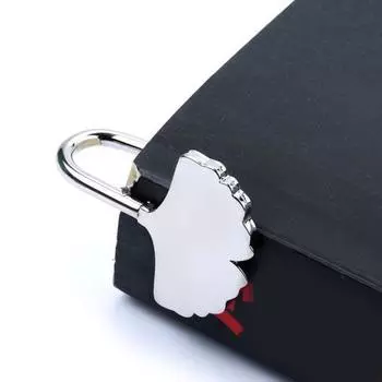 Закладка для чтения Yousheng, металлическая закладка в форме листа гинкго с гравировкой, прочный маркер для страниц книги для любителей книг серебряный