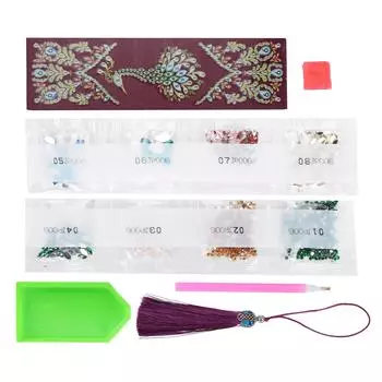 Закладка для книг со стразами своими руками, закладки для книг со стразами и бусинами с кисточкой, подарок для творчества