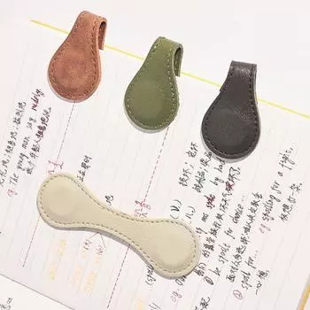 Закладка для книг Yousheng Faux Leather Magnet, многоцветная, магнитная клипса, закладки для книг, противоскользящие, сильные магнитные маркеры для книг, аксессуары для любителей книг светло-синий