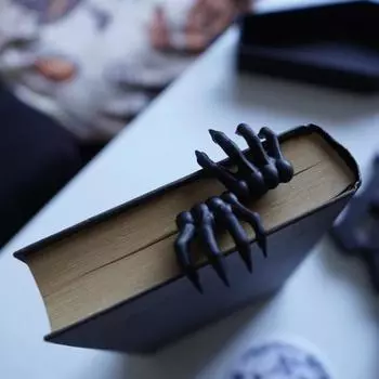 Закладка для книги «Рука дьявола на Хэллоуин» из жуткой смолы «Коготь демона» 3D-маркер для книги, украшение для рабочего стола