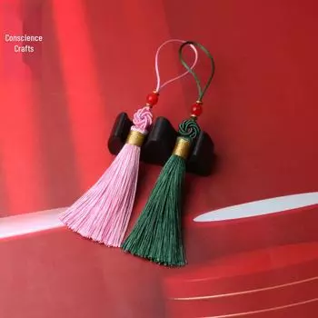 Закладка из шелка с кисточками в старинном стиле и подвеска ханьфу