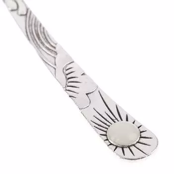 Закладка со светящимися звездами и луной, креативные винтажные металлические закладки в стиле ретро, канцелярские принадлежности