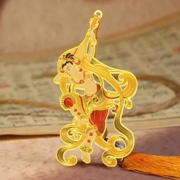 Закладка в китайском стиле с кисточками, цветочная заколка для книг, модные металлические полые закладки, подарки Style B