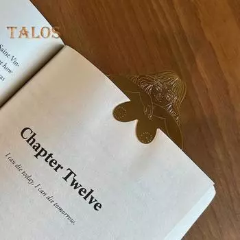 Закладка Золотая Красота Форма Закладка для книг Очаровательный дизайн Закладка из нержавеющей стали Заядлые читатели Подарок на день рождения золотистый