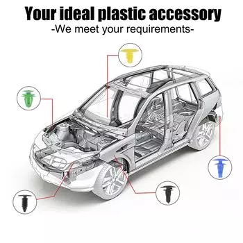 Заклепка для дверной панели, смешанный автомобильный крепеж, зажимы для бампера автомобиля, подкрылок, 100 шт./50 шт., универсальные аксессуары для интерьера