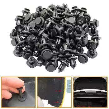 Заклепки для капота, крыла, черная дверная панель, подкрылок, фиксатор, пластиковый бампер, пряжка для крыла автомобиля, заклепка, фиксатор, нажимные зажимы