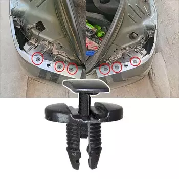 Заклепки на бампер, фиксированный зажим на крыле для Peugeot 106 107 205 206 308 406 407 508 605 807 2008 3008 5008 Partner Traveler 10X