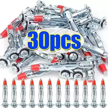 Заклепки с красным наконечником Крестообразные винты Оцинкованная сталь Пустотелые стены Забивные анкерные болты Металлические крепежи Наборы болтов для деревообработки 35mm