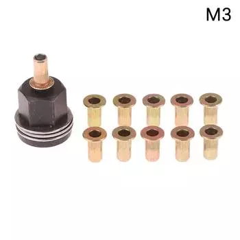 Заклепочный пистолет для гаек, дрель, адаптер, ручной клепальный инструмент, резьбовые вставки, заклепка для металлического номерного знака M3M4M5M6M8M10M12 as the picture