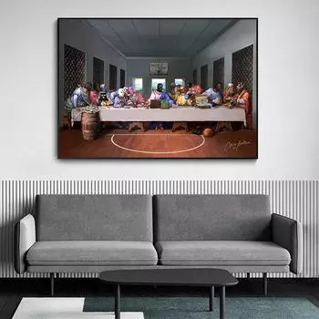 Заключительная транзакция - художественные работы на холсте. Люди обсуждают зарабатывание денег. Настенные плакаты и гравюры современны 21cm30cm NoFrame