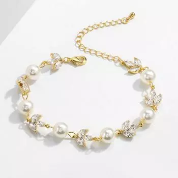 ZAKOL Роскошный Блестящий Браслет-Шарм из Имитации Циркона ААА для Женщин Элегантный Свадебный Циркон Подарок