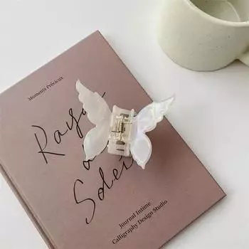 Заколка-бабочка Аксессуары Зажим-краб для женщин Ацетатные банты для волос Французские аксессуары Банты-бабочки для волос для девочек