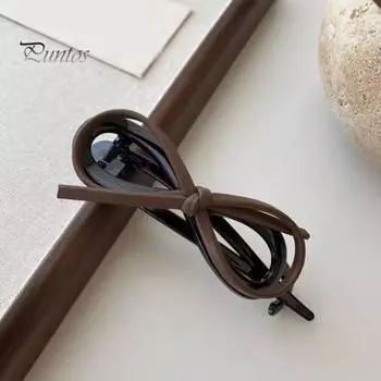 Заколка-бант для волос с закрученным бантом, заколка-кнопка, заколка для волос, заколки для женщин и девочек, аксессуары для волос на каждый день, вечеринки, свадьбы чёрный