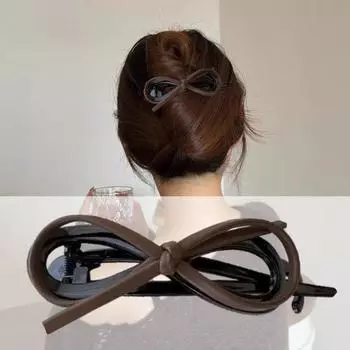 Заколка-бант для волос с закрученным бантом, заколка-кнопка, заколка для волос, заколки для женщин и девочек, аксессуары для волос на каждый день, вечеринки, свадьбы чёрный