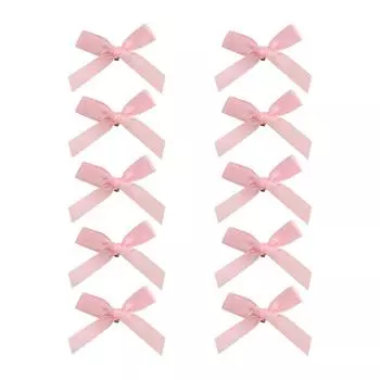 Заколка-бантик 4 см, балетная лента, маленькая шпилька, аксессуар для волос Dopamine Sweet One Size розовый