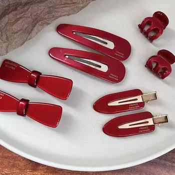 Заколка-бантик Милые милые женские аксессуары для волос Капелька BB клипса Тыквенные зажимы Новогодний головной убор style4