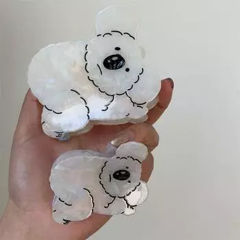 Заколка для лица в виде акулы, женская коала, коготь для волос, корейский стиль, крабовые заколки, женские заколки для волос, аксессуары для волос S кофейный